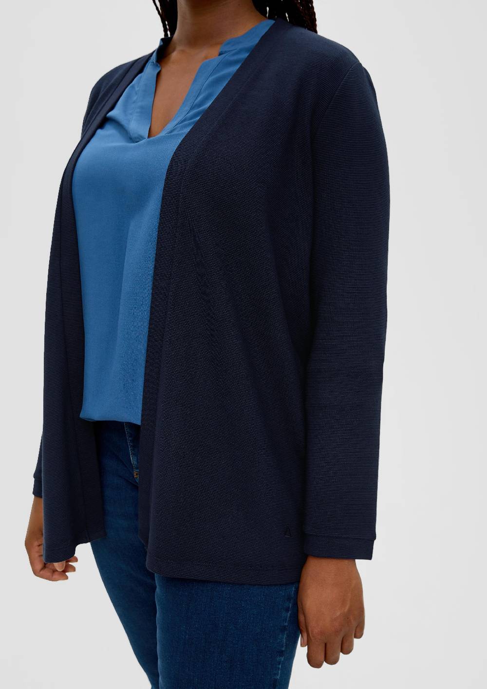 S.Oliver Shirtjacke Mit Ottomanstruktur