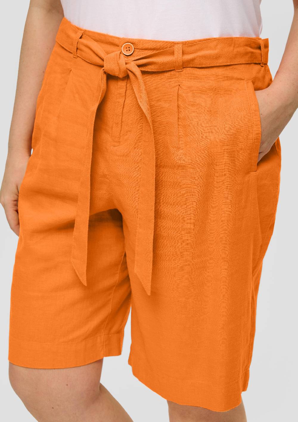 S.Oliver Shorts Aus Leinenmix