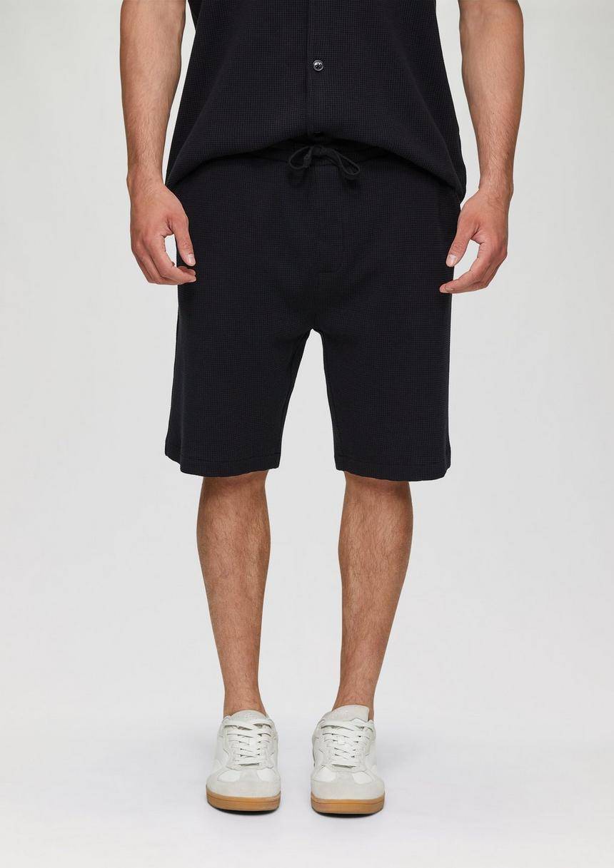 S.Oliver Shorts Aus Waffelpiqué Mit Elastikbund