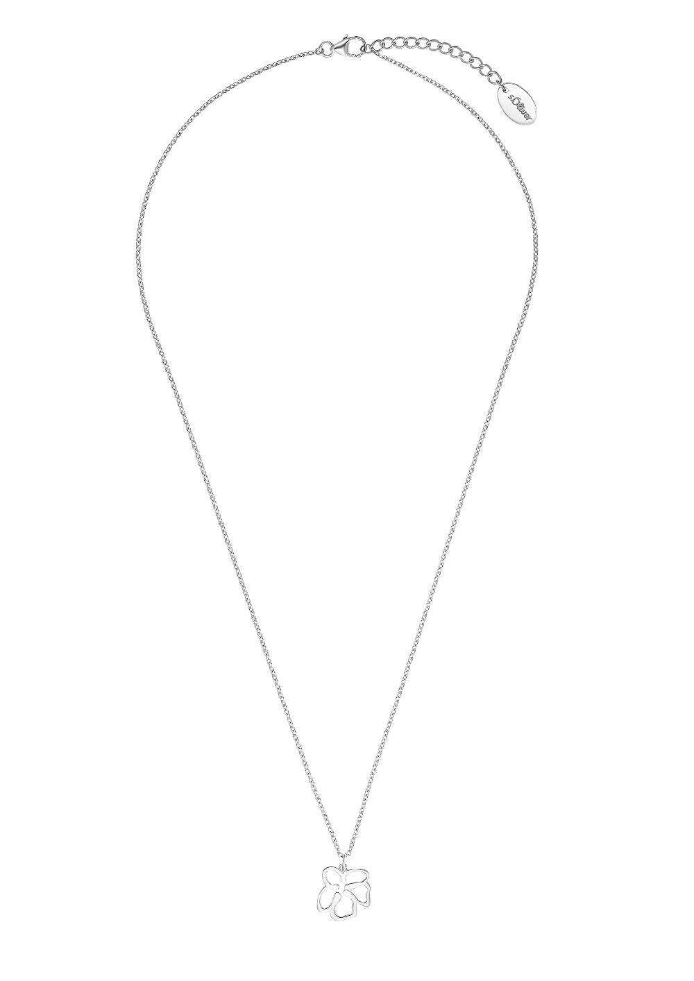 S.Oliver Silber-Halskette Blume