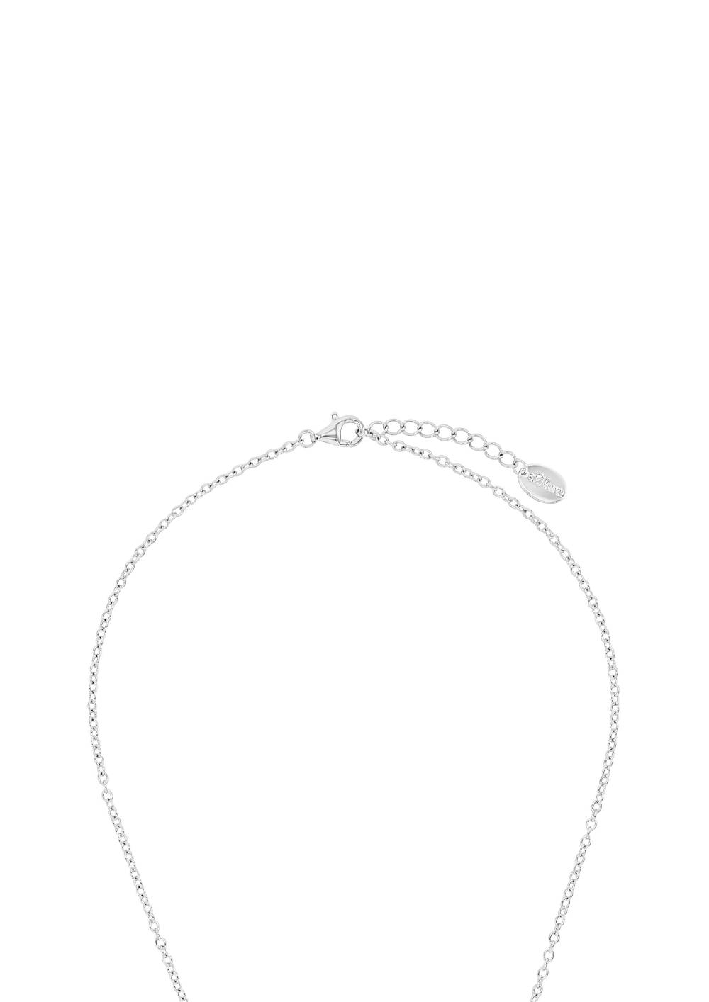 S.Oliver Silber-Halsskette Mit Anhänger