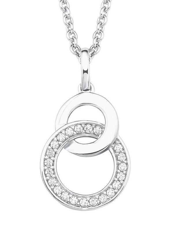 S.Oliver Silberkette Kreise mit Zirkonia