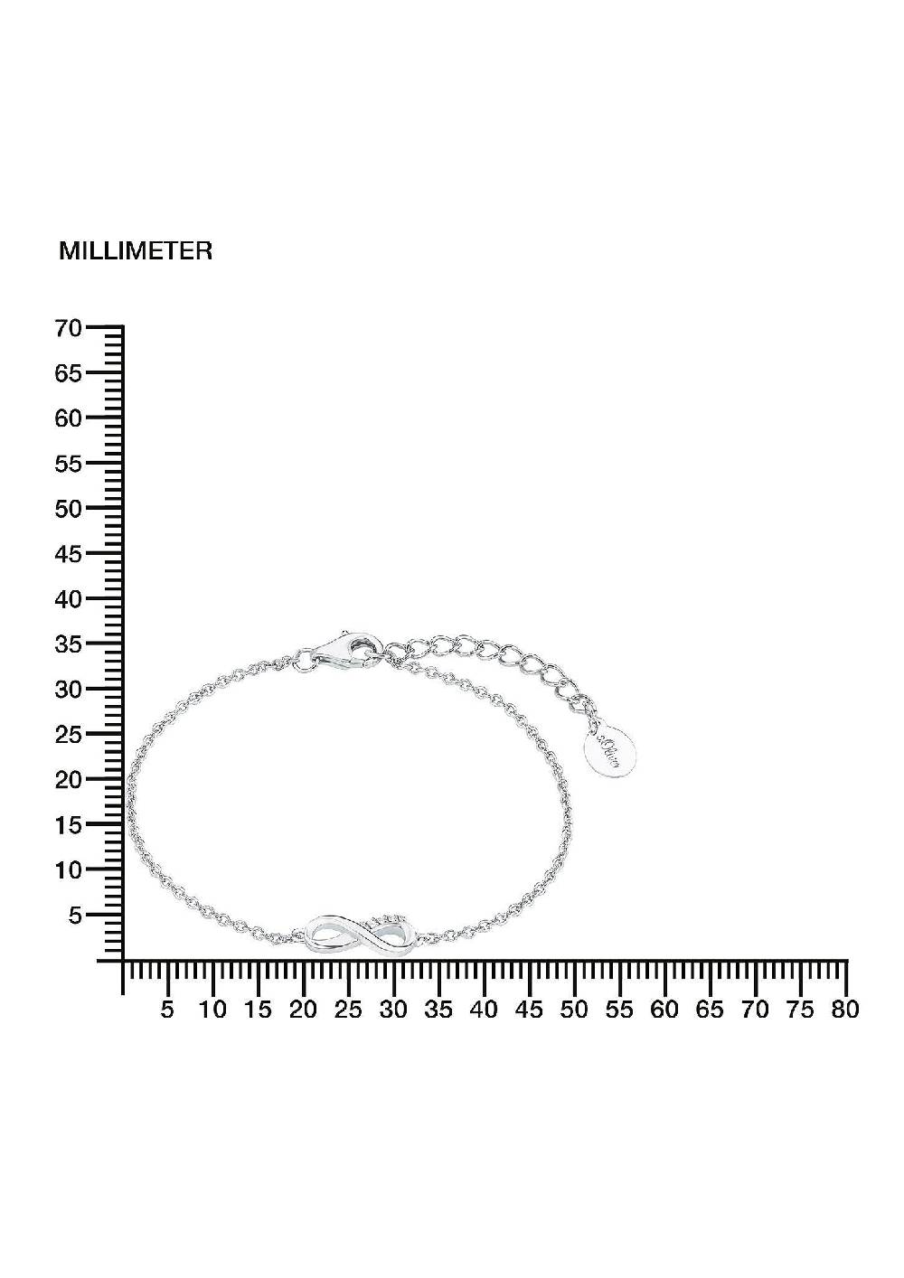 S.Oliver Silbernes Armband Mit Infinity-Motiv