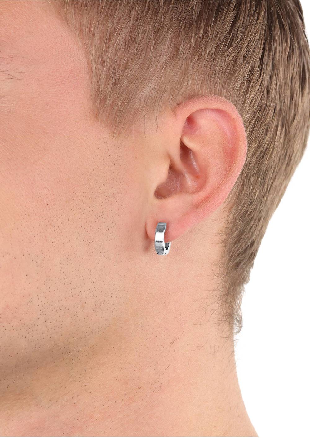 S.Oliver Single-Creolen Aus Edelstahl