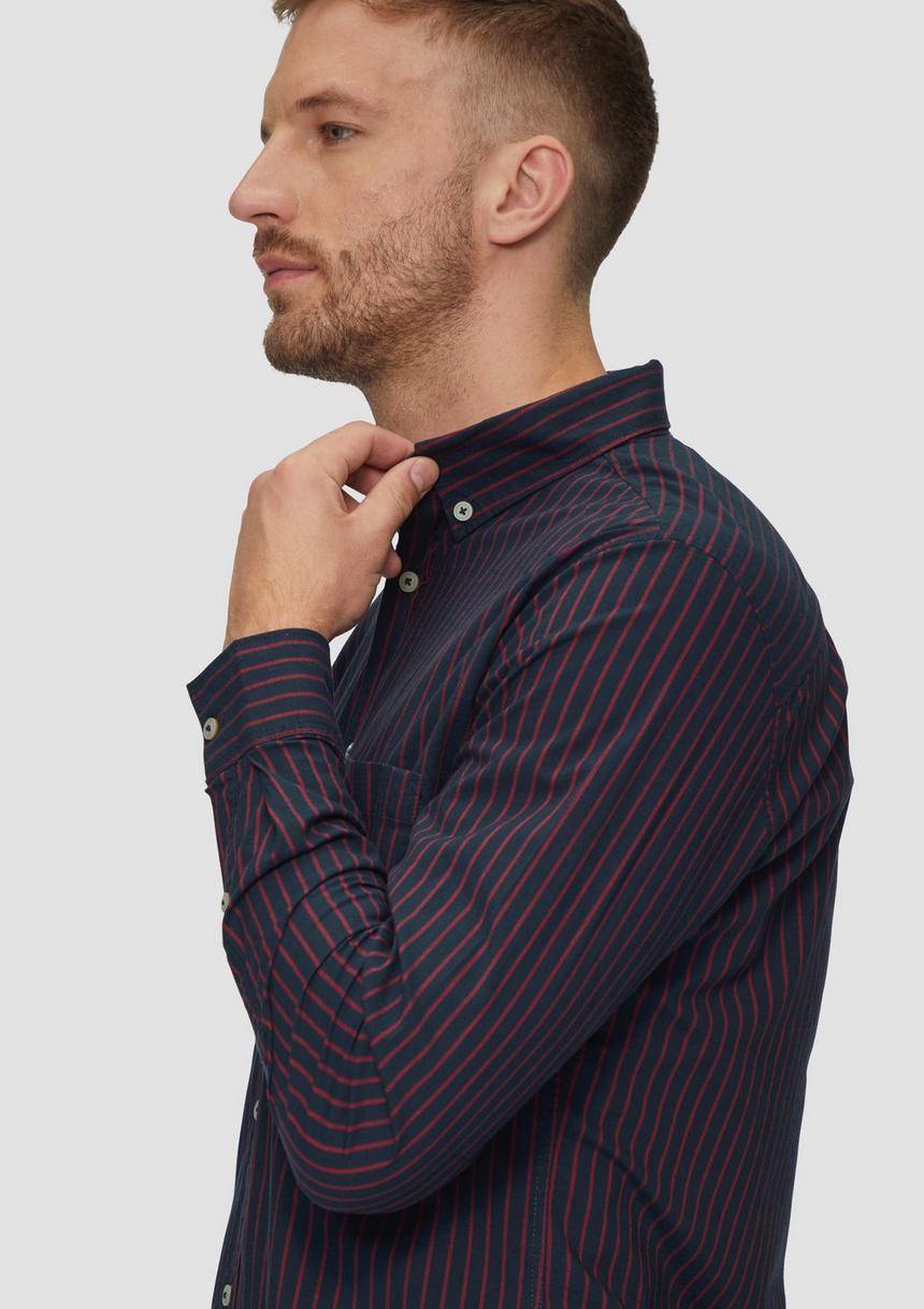 S.Oliver Slim Fit: Hemd Aus Baumwollstretch