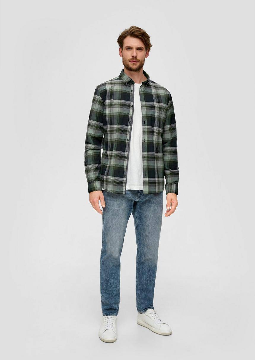 S.Oliver Slim: Hemd Aus Baumwollstretch