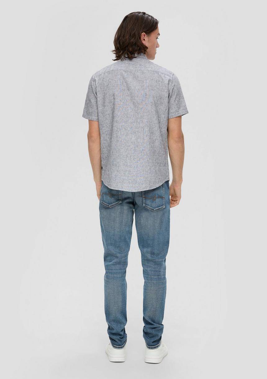 S.Oliver Slim: Hemd Aus Leinenmix