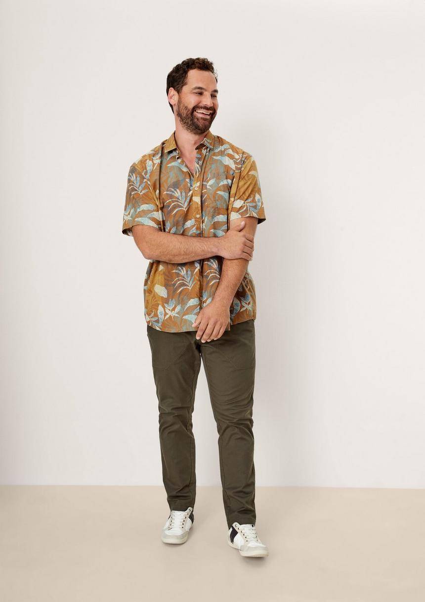 S.Oliver Slim: Hemd Aus Viskosemix