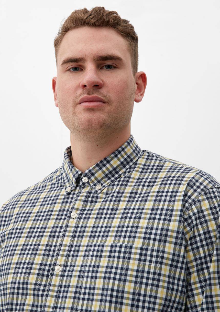 S.Oliver Slim: Hemd Mit Button Down-Kragen