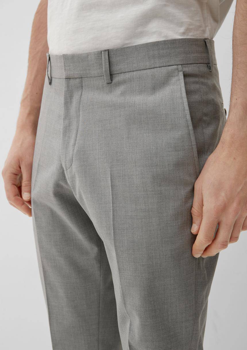 S.Oliver Slim: Hose Aus Viskosemix