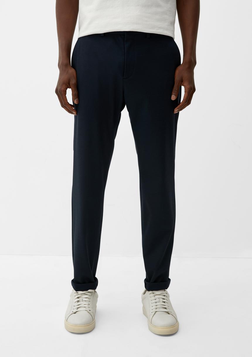 S.Oliver Slim: Joggsuit-Hose aus Stretch-Jersey