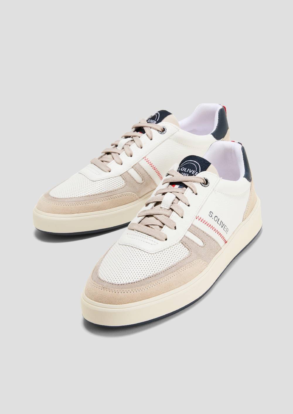 S.Oliver Sneaker Aus Leder Mit Logo-Detail