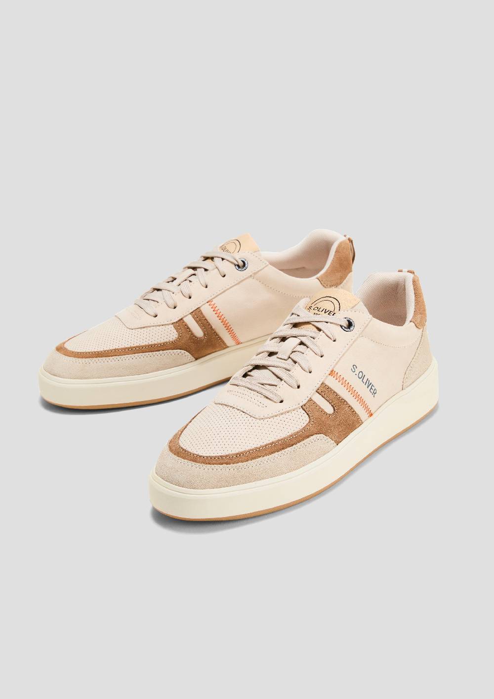 S.Oliver Sneaker Aus Leder Mit Logo-Detail