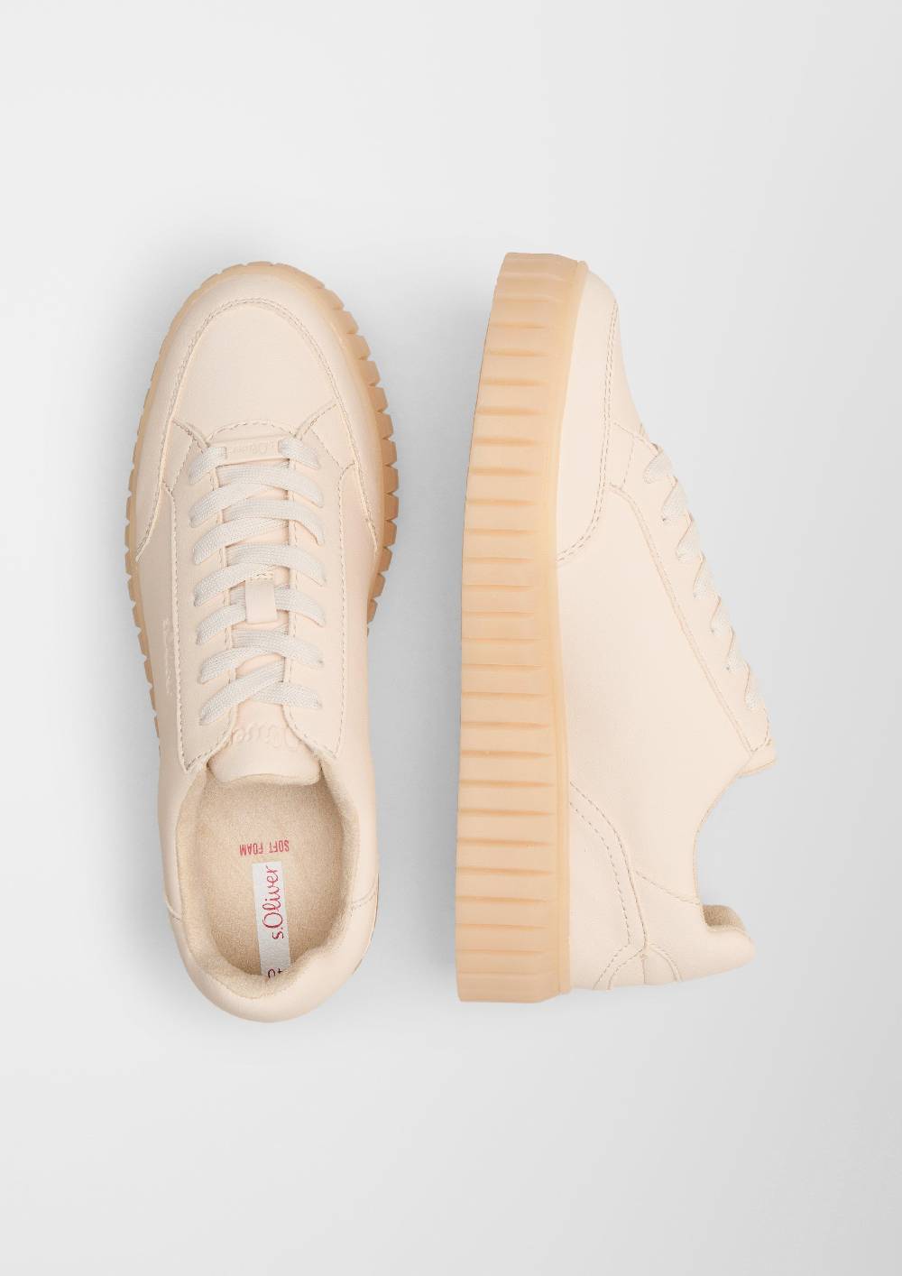 S.Oliver Sneaker In Leder-Optik