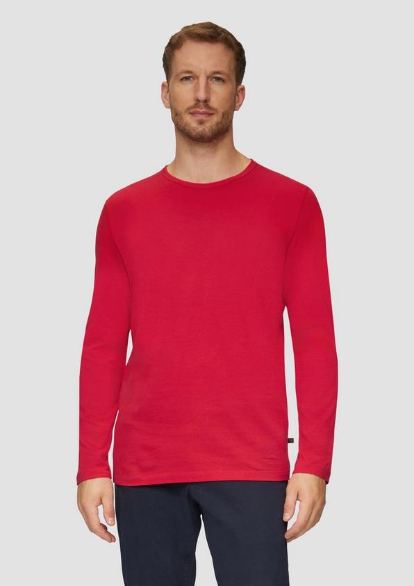 S.Oliver Softes Langarmshirt Aus Baumwolljersey