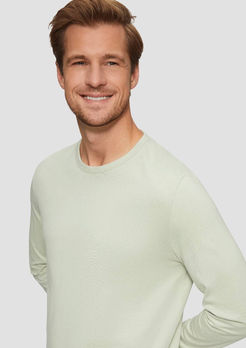 S.Oliver Softes Langarmshirt Aus Baumwolljersey