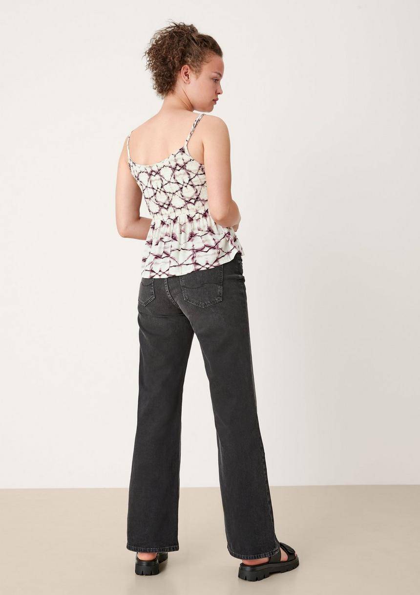 S.Oliver Spaghetti-Top Mit Stylischer Raffung
