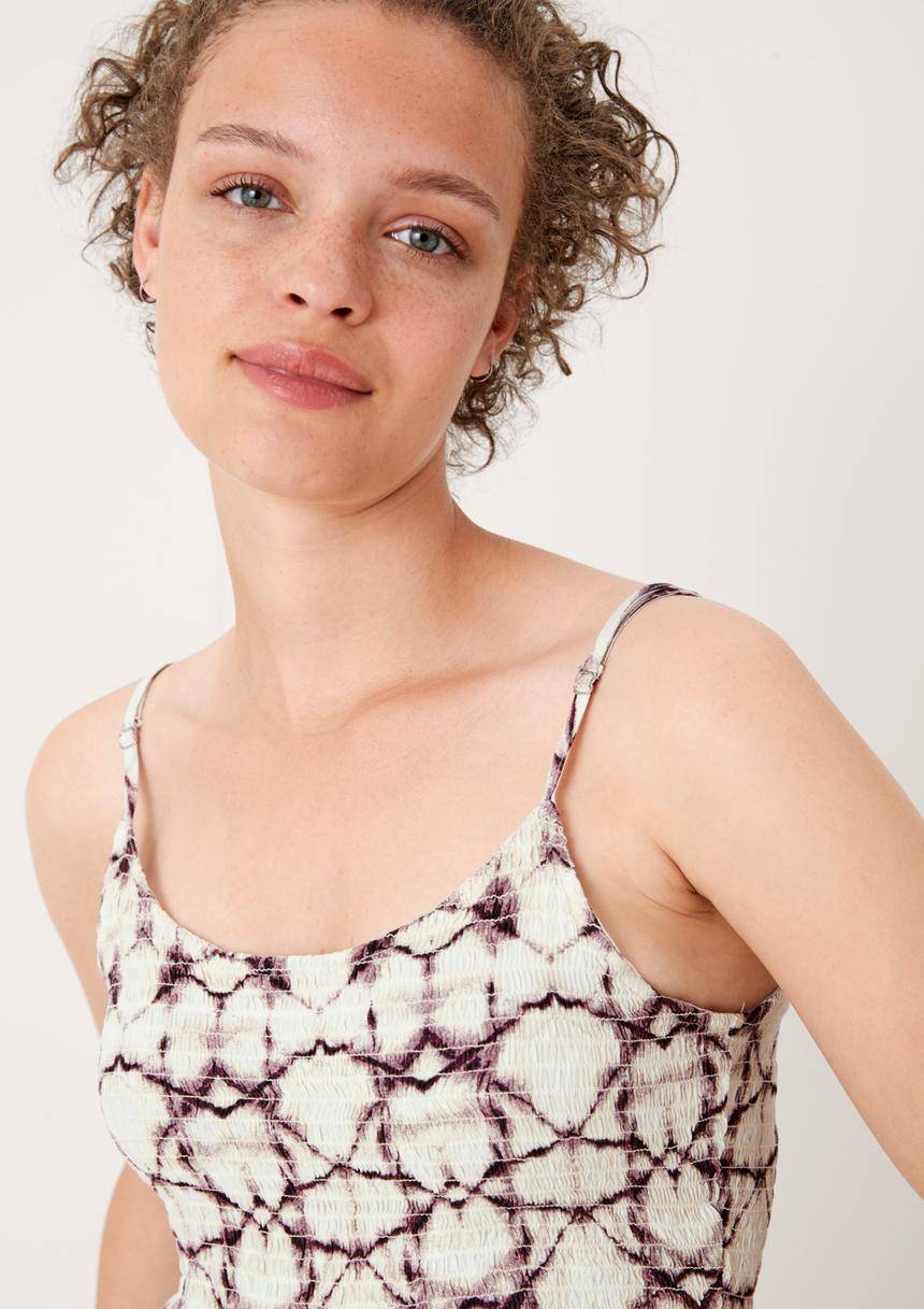 S.Oliver Spaghetti-Top Mit Stylischer Raffung