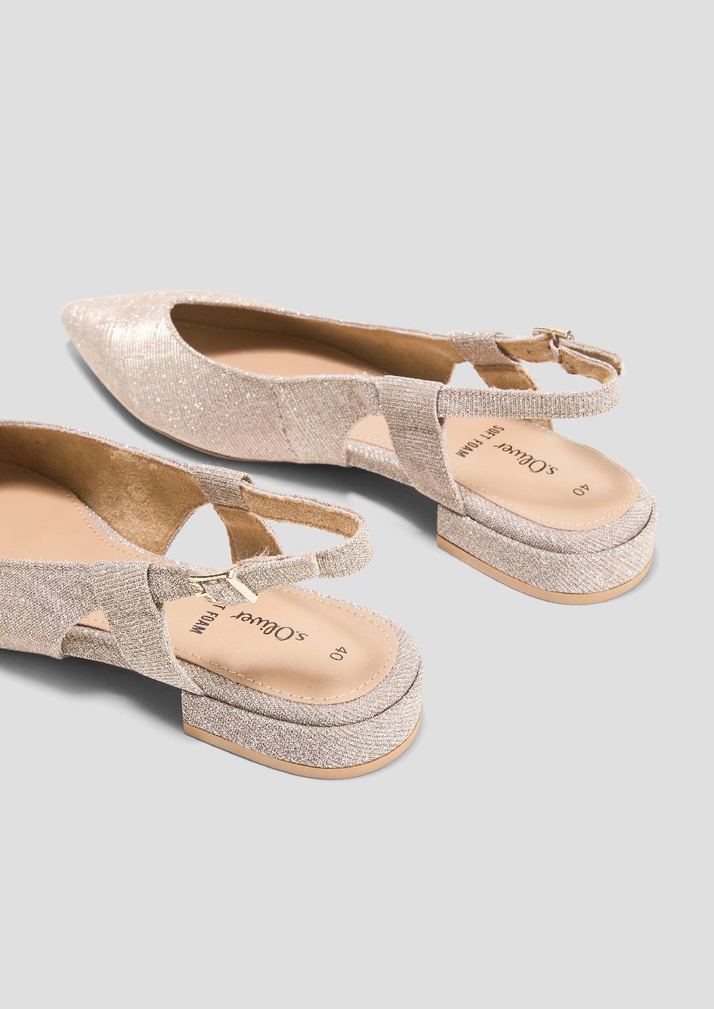 S.Oliver Spitz Zulaufende Sling-Pantoletten