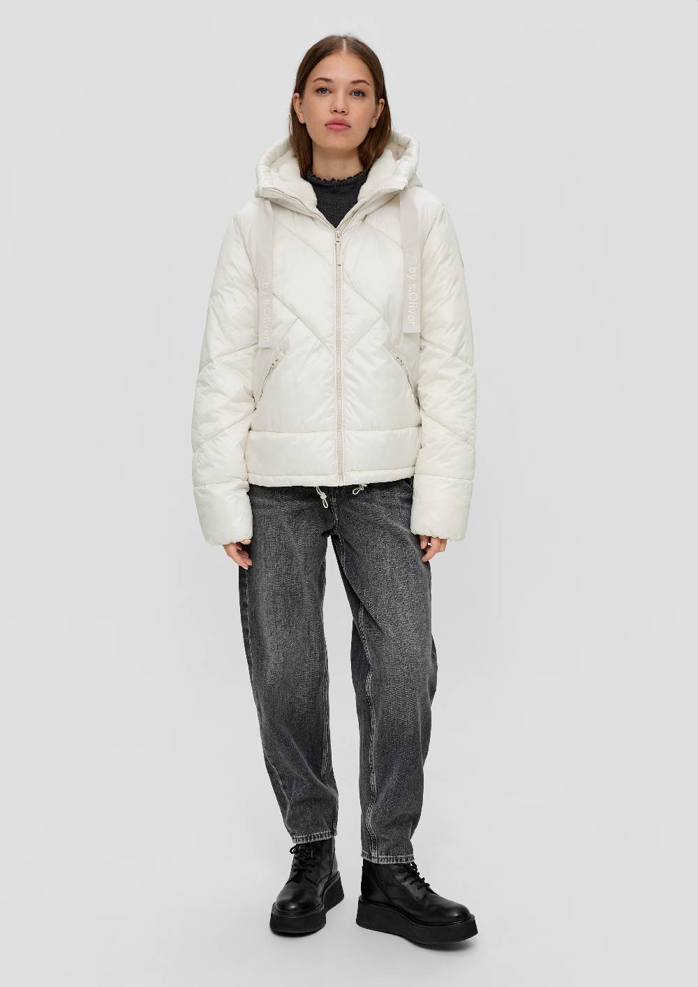 S.Oliver Steppjacke Im Fabricmix