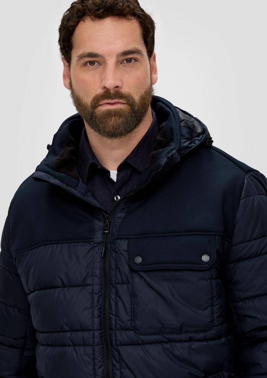 S.Oliver Steppjacke Im Fabricmix