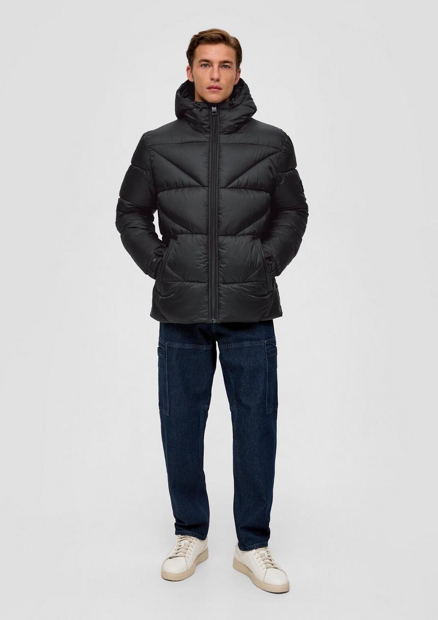 S.Oliver Steppjacke Mit Label-Patch