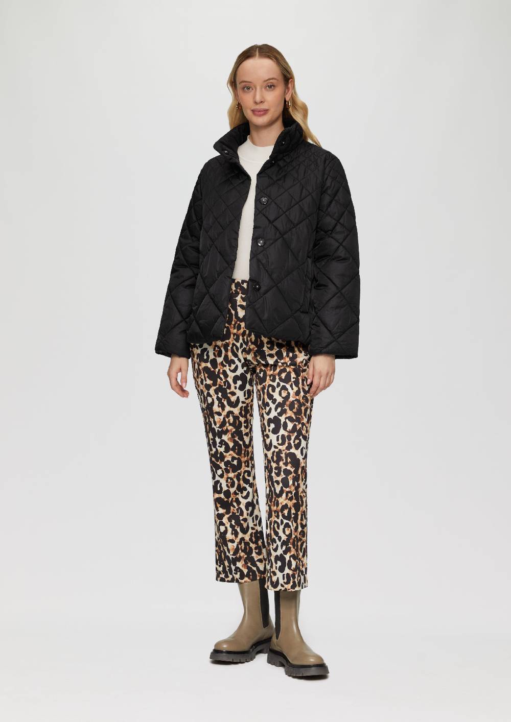 S.Oliver Steppjacke Mit Stehkragen