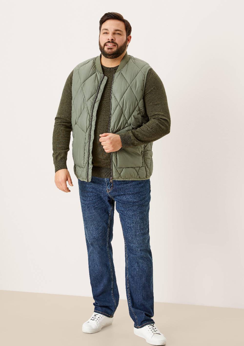 S.Oliver Steppweste Mit Stehkragen