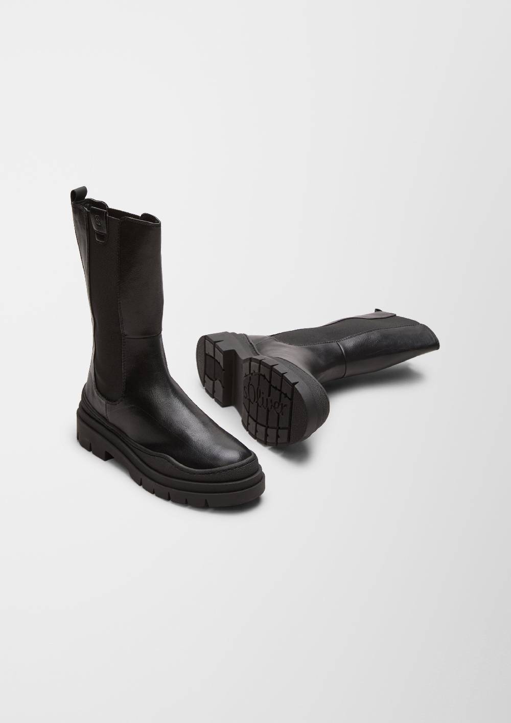 S.Oliver Stiefel In Leder-Optik