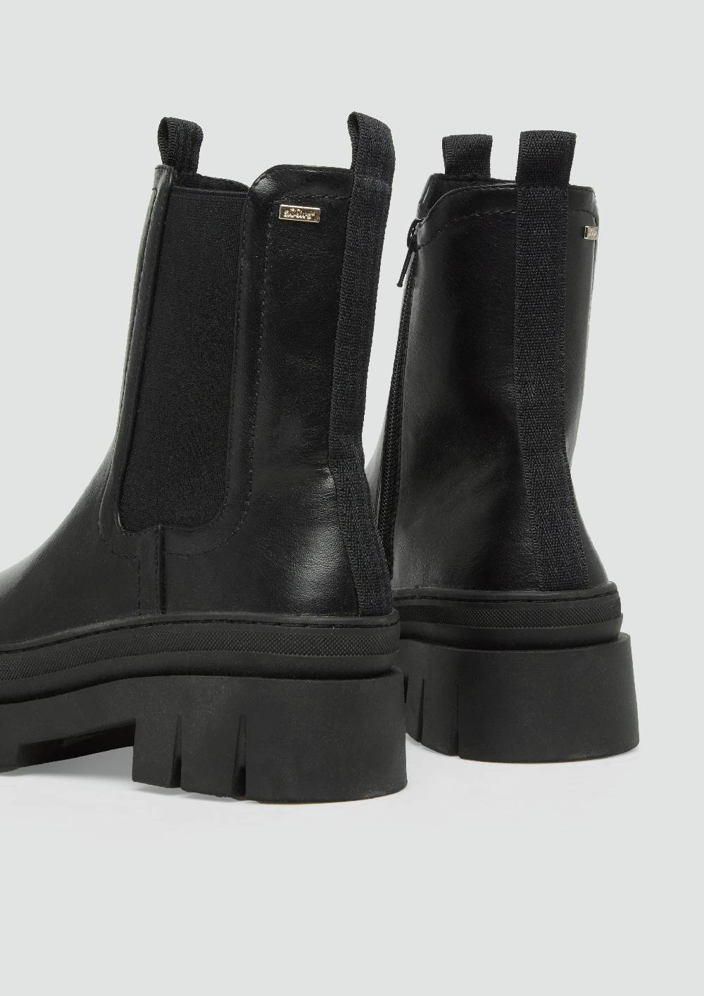 S.Oliver Stiefel In Leder-Optik