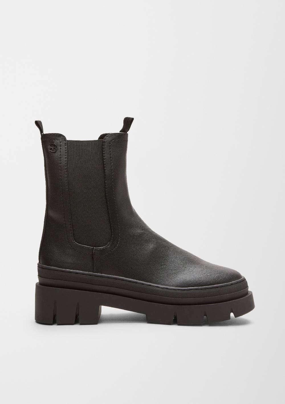 S.Oliver Stiefel In Leder-Optik