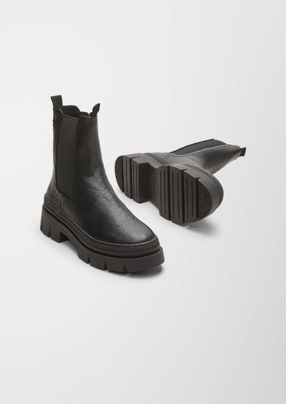 S.Oliver Stiefel In Leder-Optik