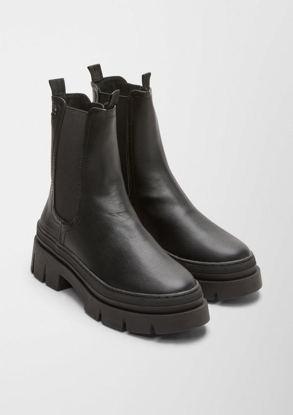 S.Oliver Stiefel in Leder-Optik