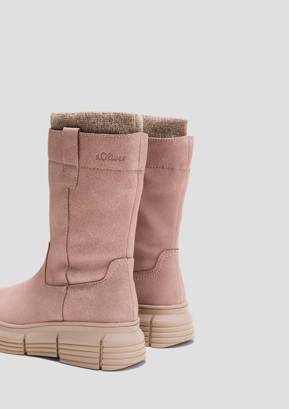 S.Oliver Stiefel In Veloursleder-Optik