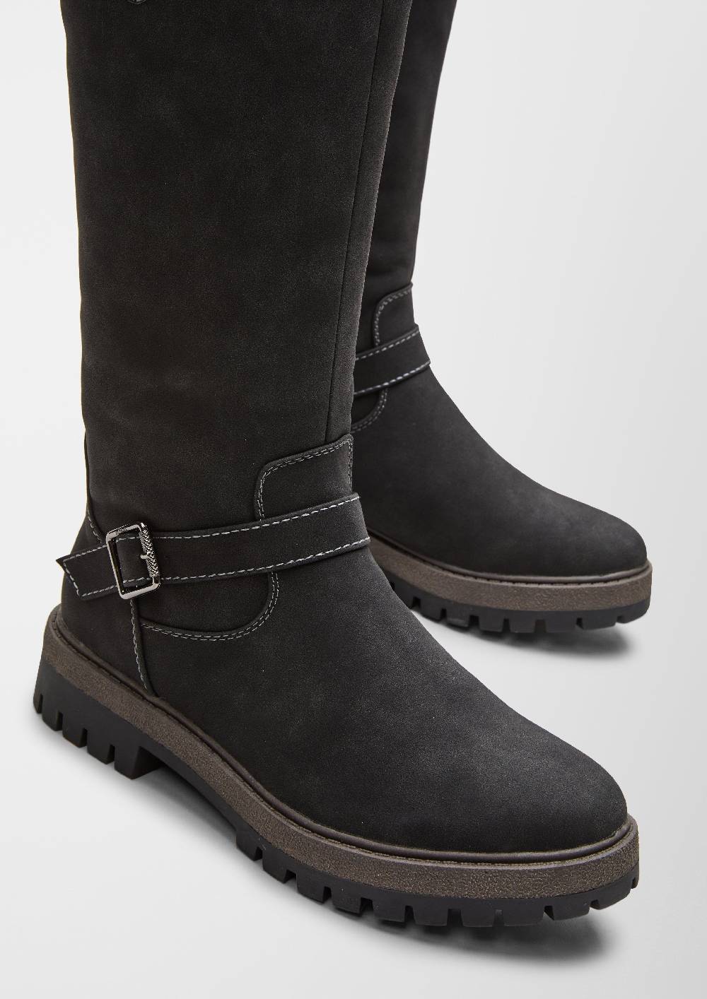 S.Oliver Stiefel In Veloursleder-Optik