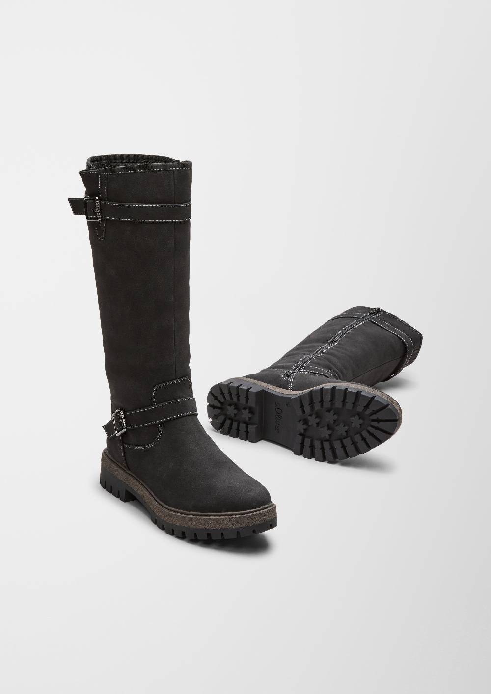 S.Oliver Stiefel In Veloursleder-Optik