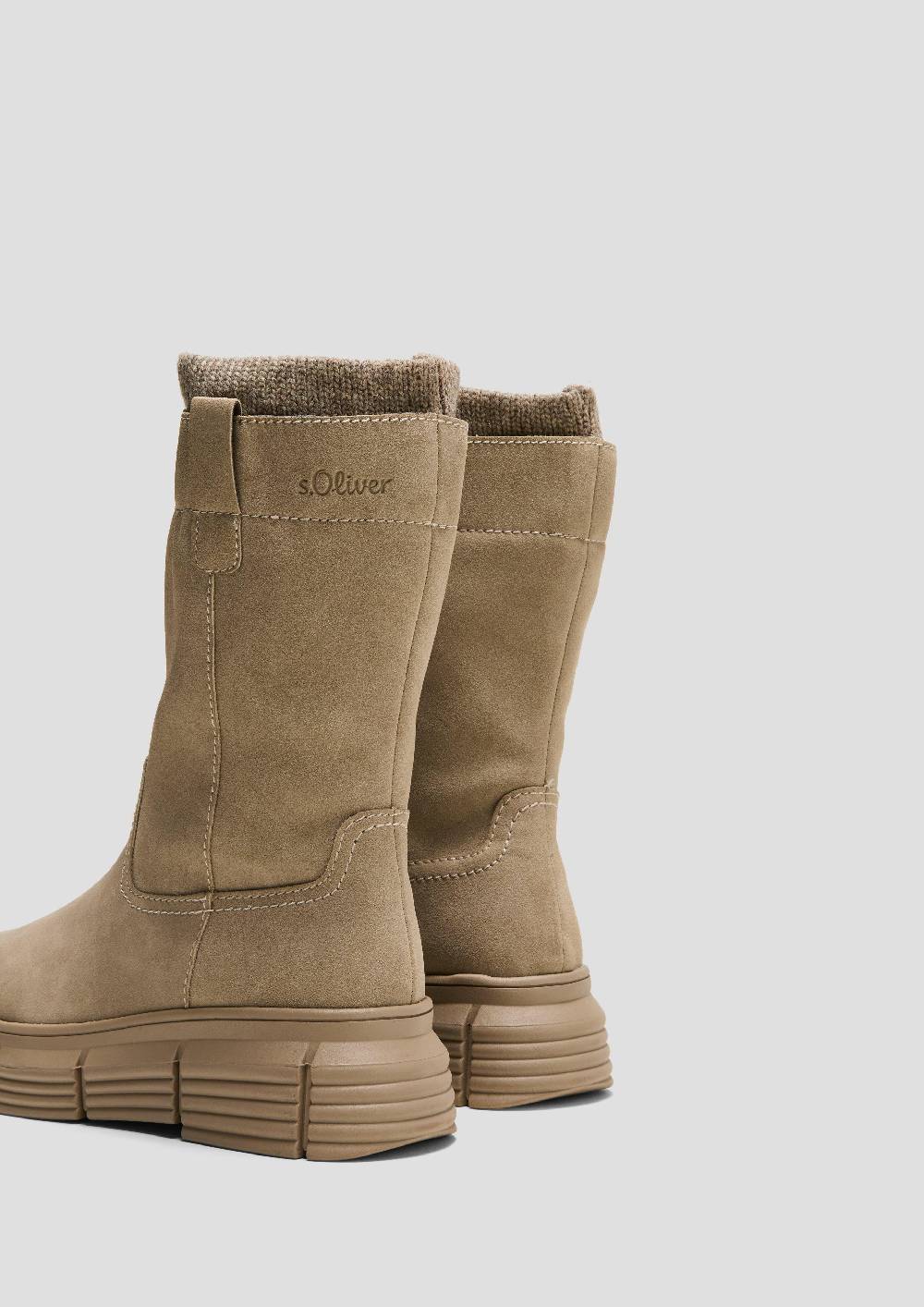 S.Oliver Stiefel In Veloursleder-Optik