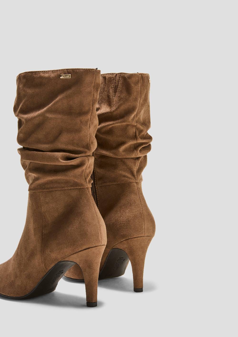 S.Oliver Stiefel In Veloursleder-Optik