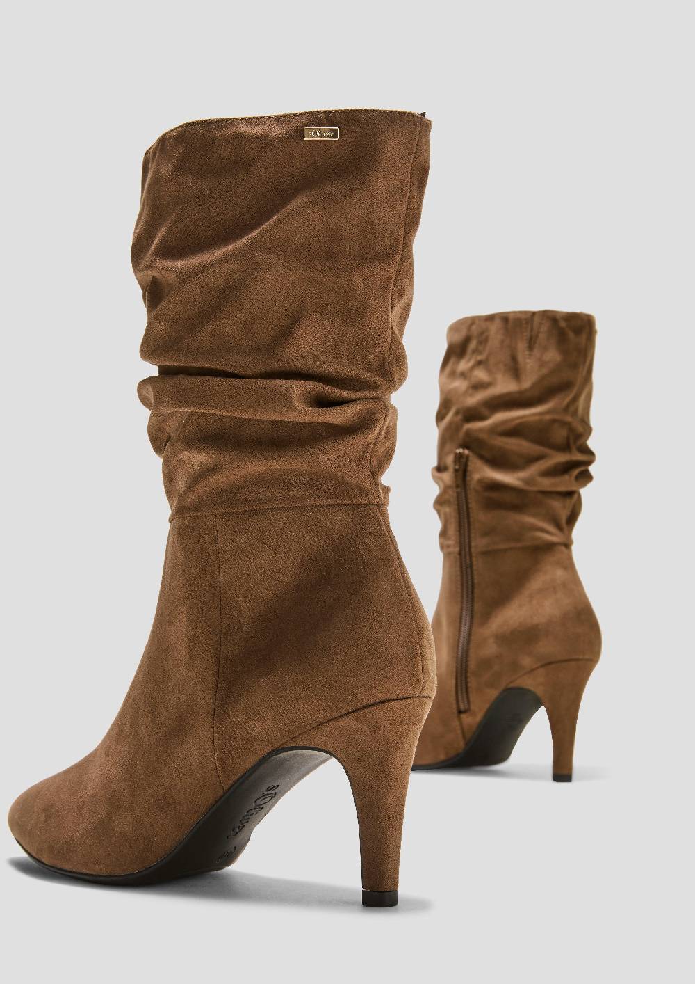 S.Oliver Stiefel In Veloursleder-Optik