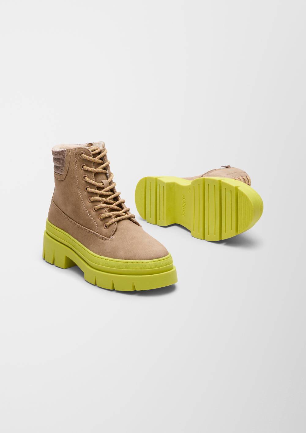 S.Oliver Stiefel Mit Kontrast-Sohle