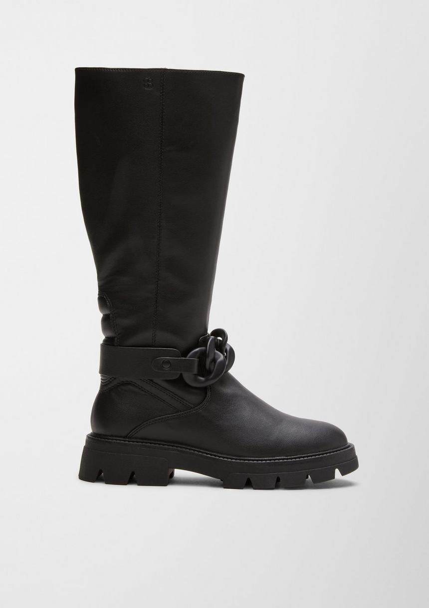 S.Oliver Stiefel Mit Schmuck-Detail