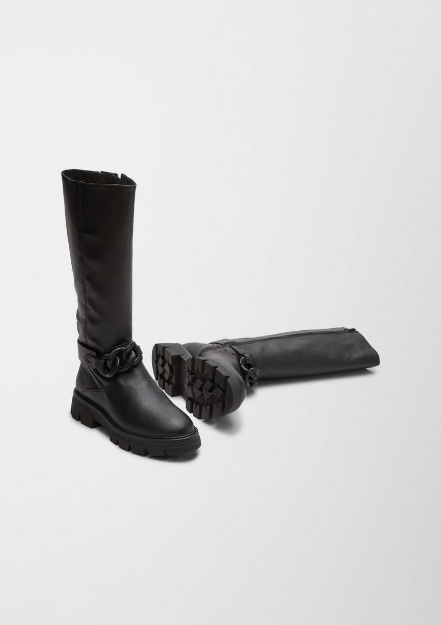 S.Oliver Stiefel Mit Schmuck-Detail