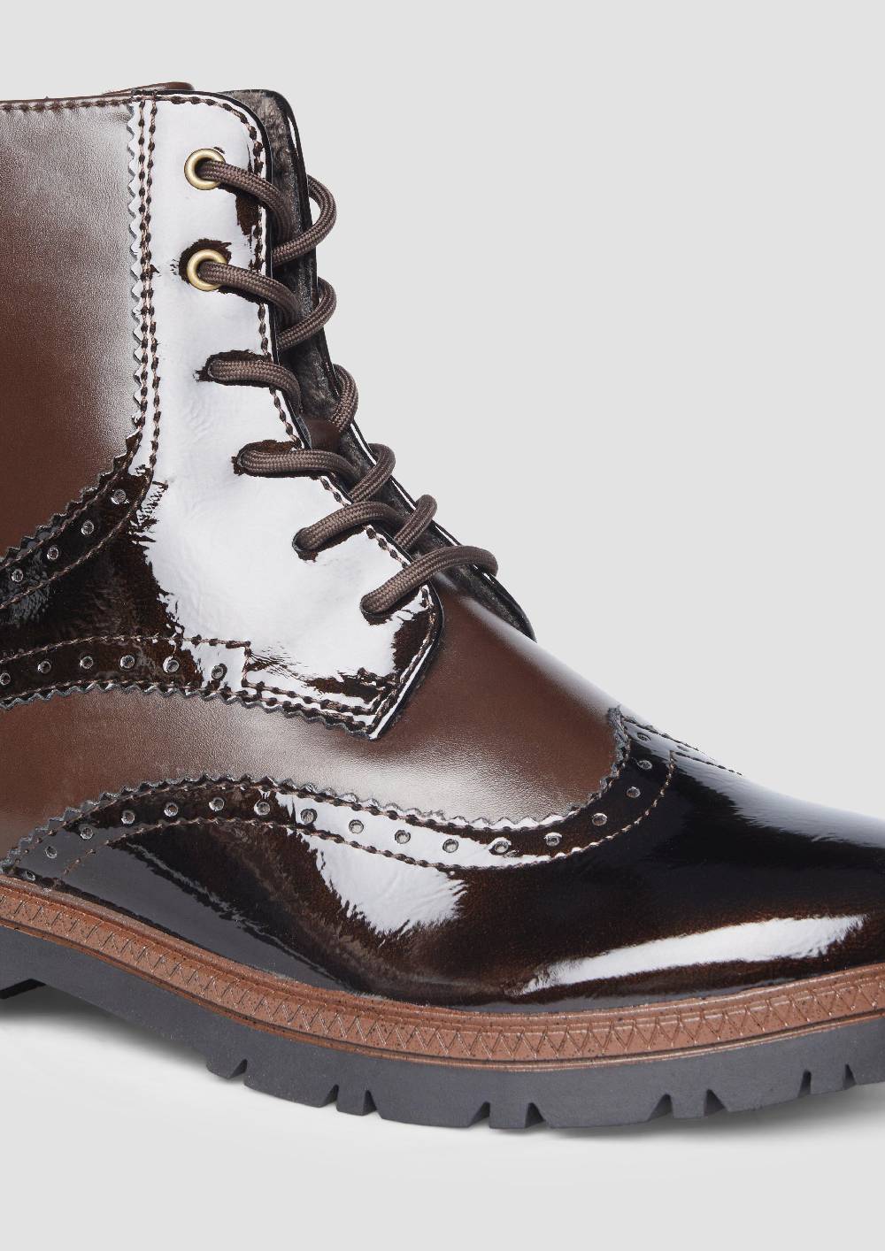 S.Oliver Stiefel Mit Schnürung Und Reißverschluss