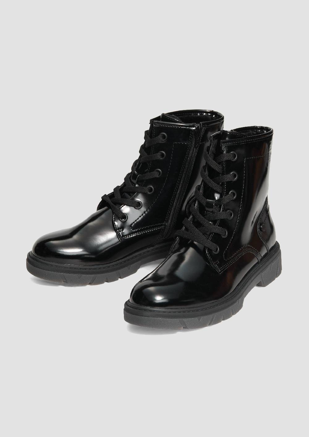 S.Oliver Stiefel Mit Schnürung Und Reißverschluss