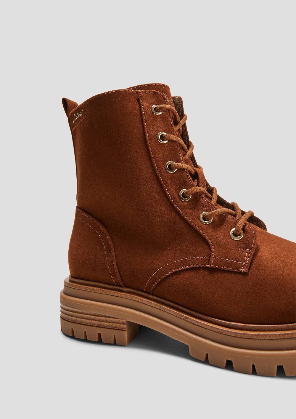 S.Oliver Stiefel Mit Schnürung Und Reißverschluss