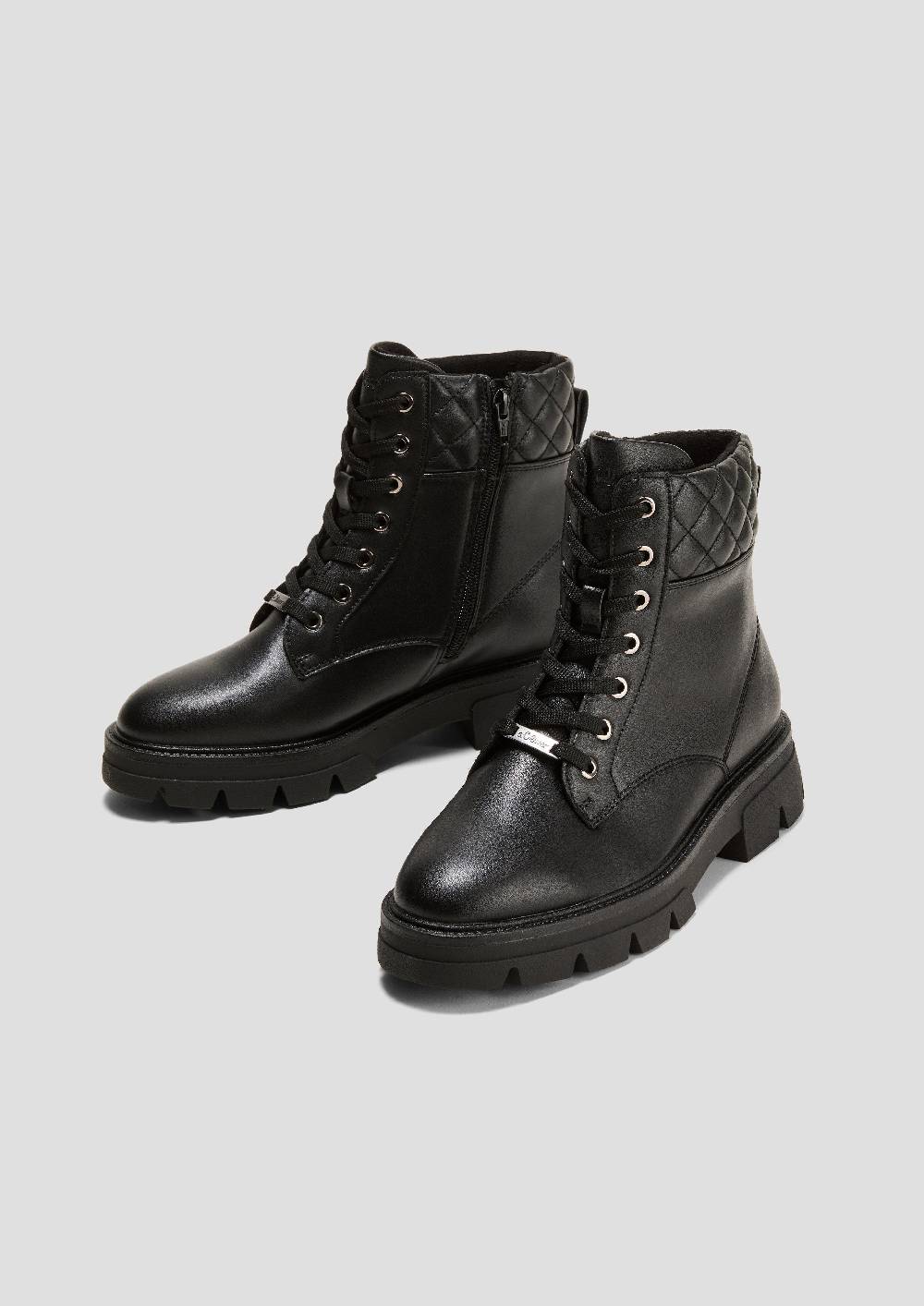 S.Oliver Stiefel Mit Stepp-Detail