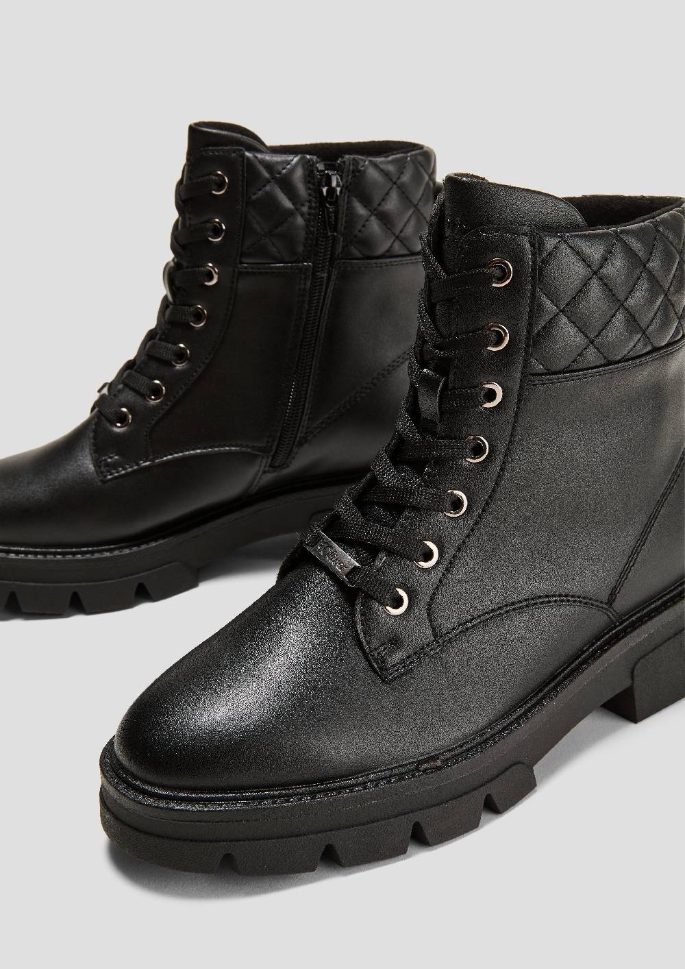 S.Oliver Stiefel Mit Stepp-Detail