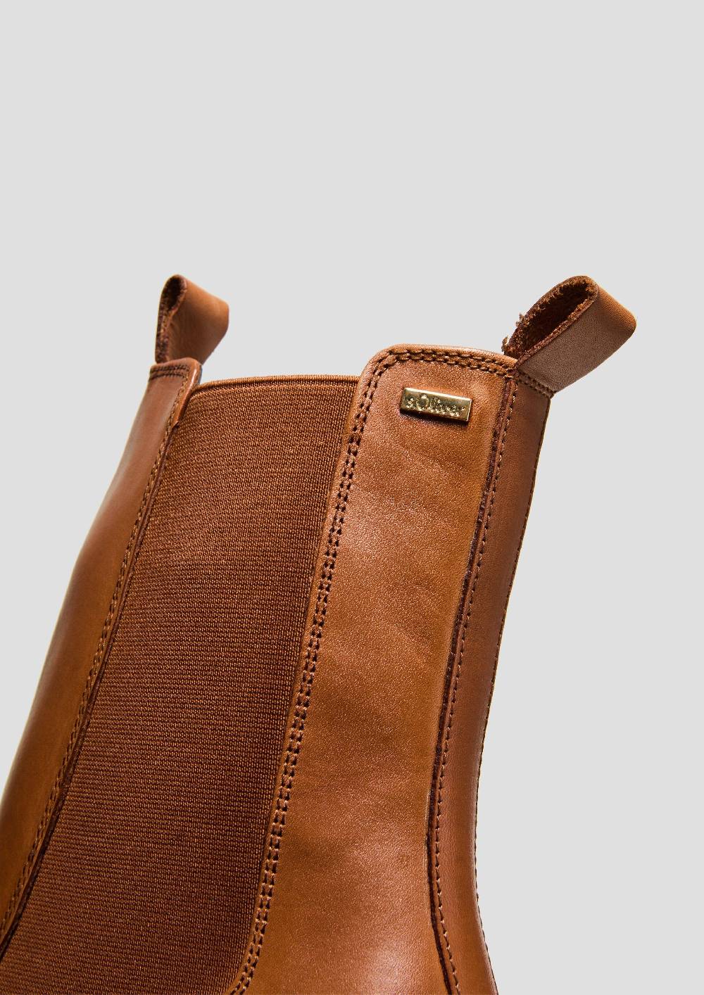 S.Oliver Stiefelette Aus Schafsleder