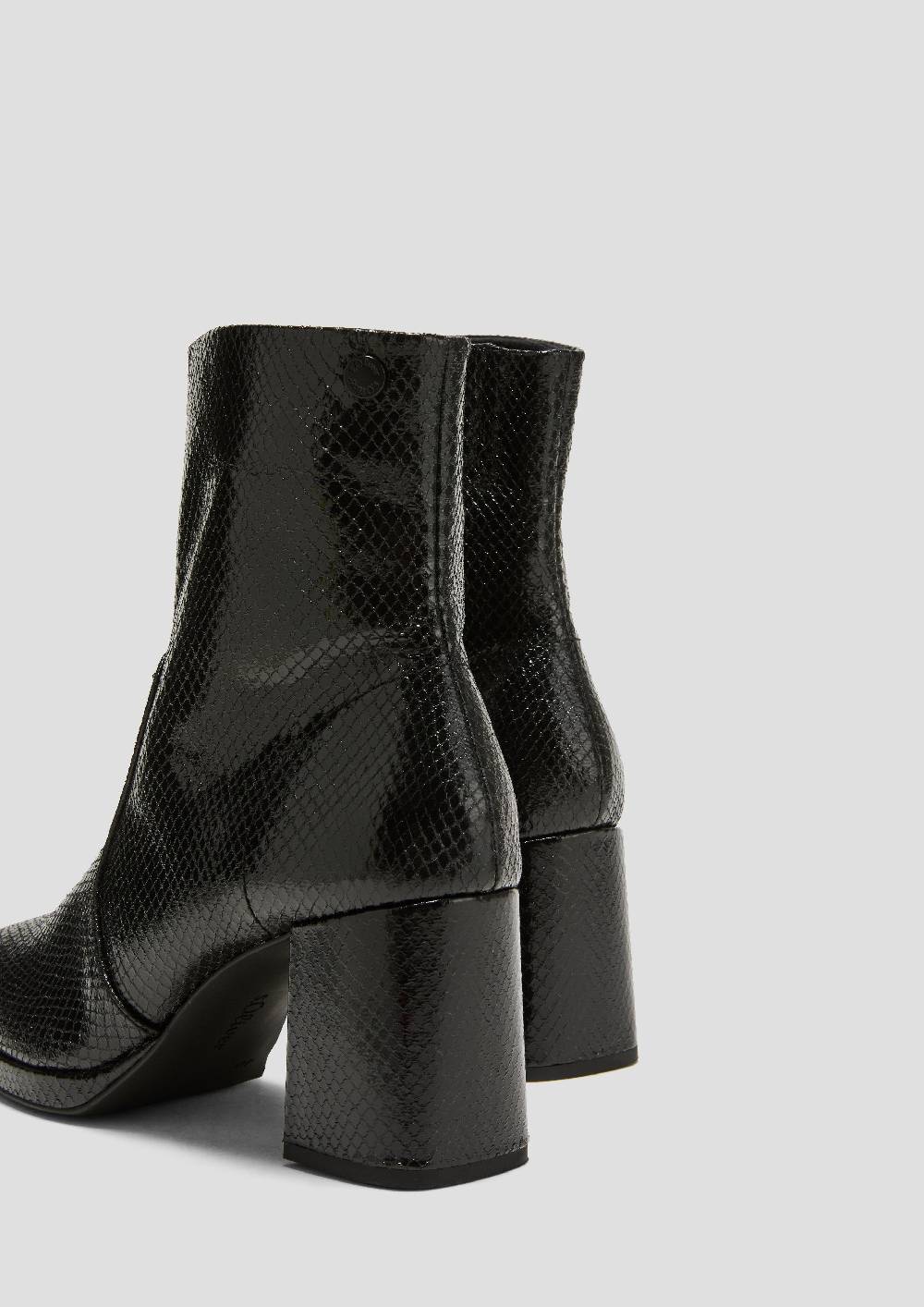 S.Oliver Stiefelette Mit Metallic-Effekt