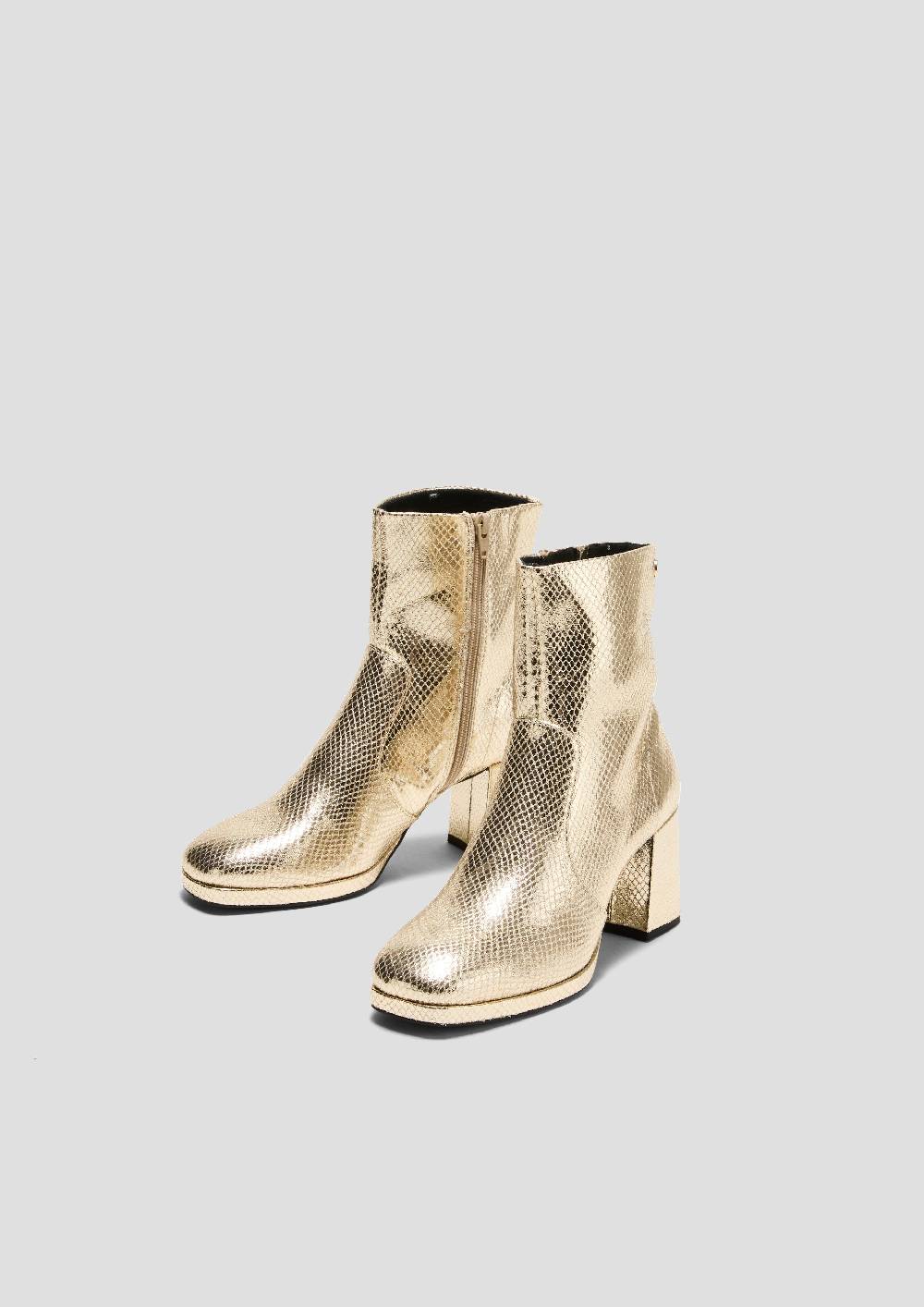 S.Oliver Stiefelette Mit Metallic-Effekt